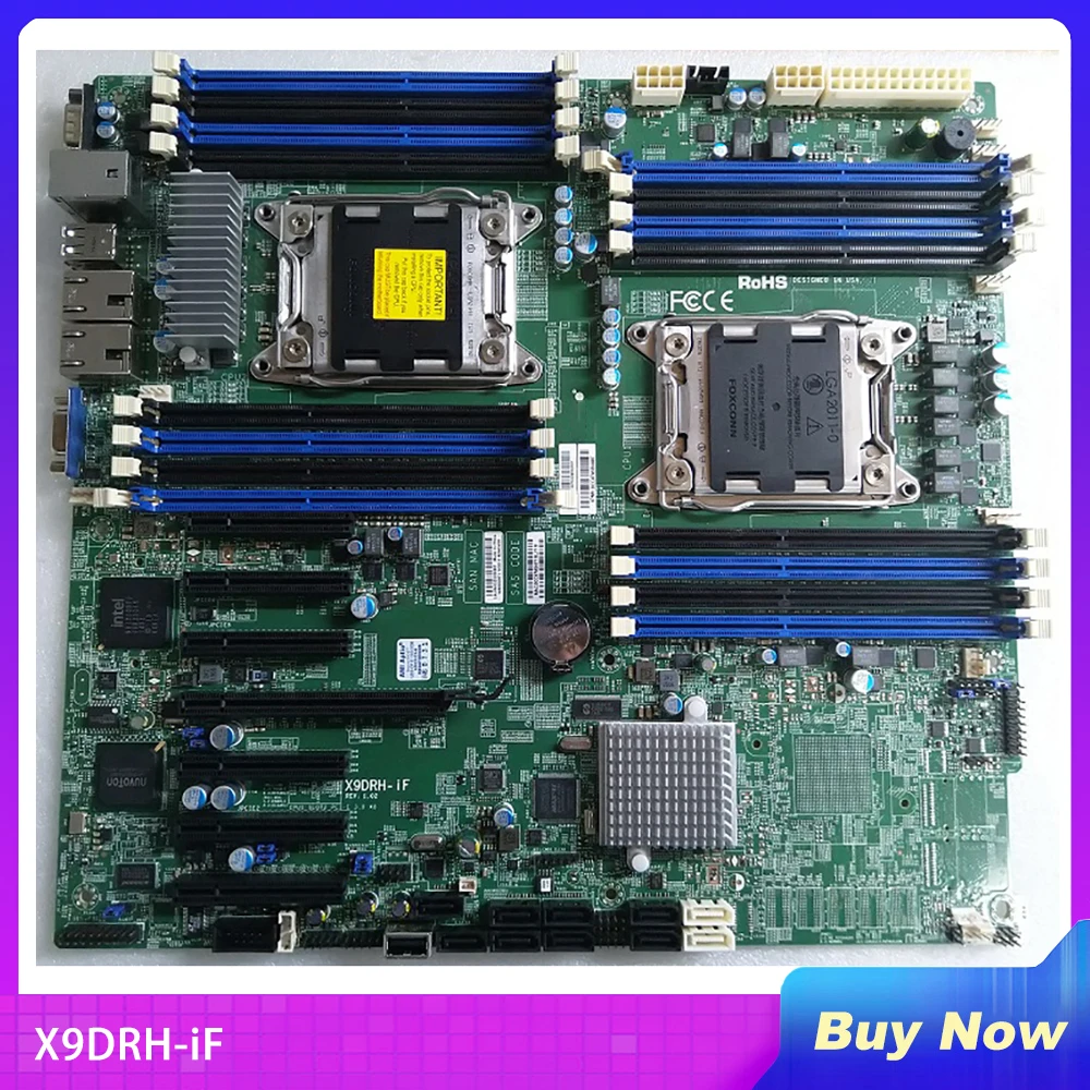 

X9DRH-iF For Supermicro Server Motherboard Xeon E5-2600 V1/V2 Family ECC 1 PCI-E 3.0 x16 And 6 PCI-E 3.0 x8 LGA2011 DDR3