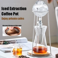 household tea water drip espresso coffee machine reusable glass dripper filter cold brew pot drip pot filter tools