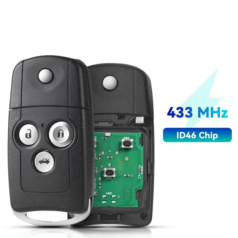 

KEYYOU дистанционный Автомобильный ключ 313,8 МГц 433 МГц чип ID46 для Honda Civic Accord 8 Elysion Φ Jazz для Acura MDX RDX TL TSX ZDX