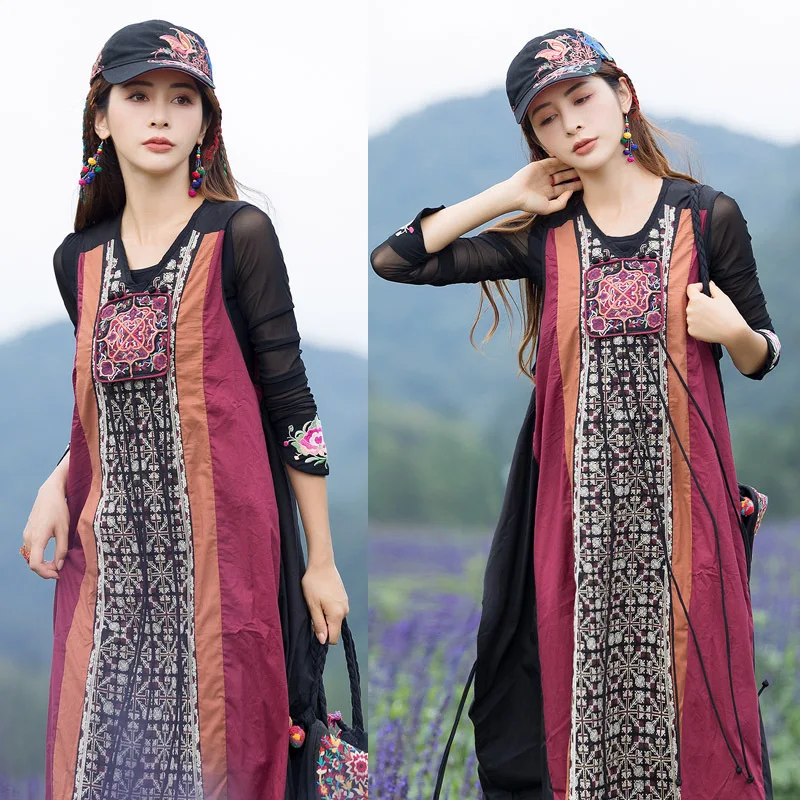 

2022 chinese style female hanfu dress ethnic style asian traditional clothes travel embroidery casual daily women graceful dress