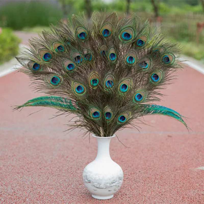 

Высококачественные перья павлина 10 шт./лот, длина 25-30 см, красивые натуральные перья павлина, украшения «сделай сам»