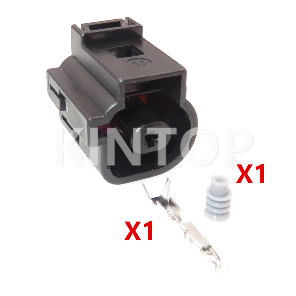 1 Set 1 Pin Auto Motor Oil Pressure Sensor Plug Car Wire Socket with Terminal and Rubber Seals 1J0937081 1J0 937 081 For VW Audi