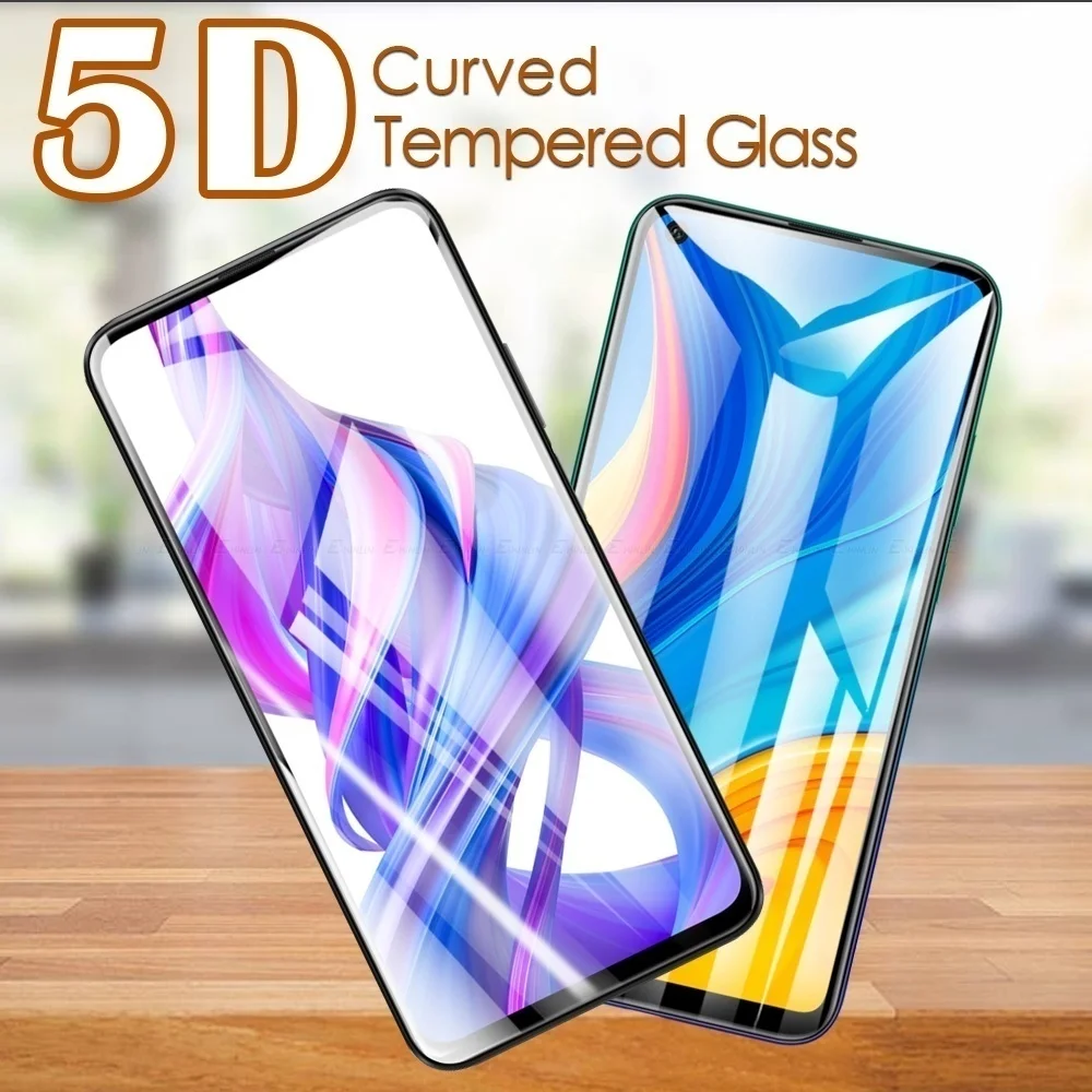 

9H Full Cover 5D Curved Coverage Tempered Glass Screen Protector Film For Huawei Honor 9A 9C 9S 9X Lite Pro Premium 8S 8X 8A 7C