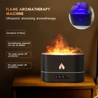 essential oil diffuser simulation flame usb ultrasonic humidifier home office air humidifier aromatherapy flame lamp diffuser