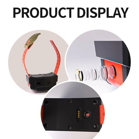 GPS-локатор AHGUEP для собак, водонепроницаемый ошейник для охоты, с функцией защиты от потери, для больших собак Midium, с функцией отслеживания на расстоянии в режиме реального времени