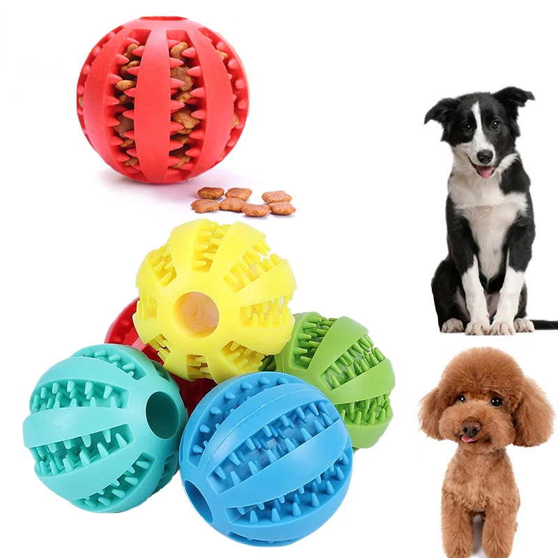

Игрушки для собак из натурального каучука, жевательные игрушки для собак, мяч для чистки зубов, экстра-жесткий интерактивный эластичный мяч 5 см, товары для домашних животных