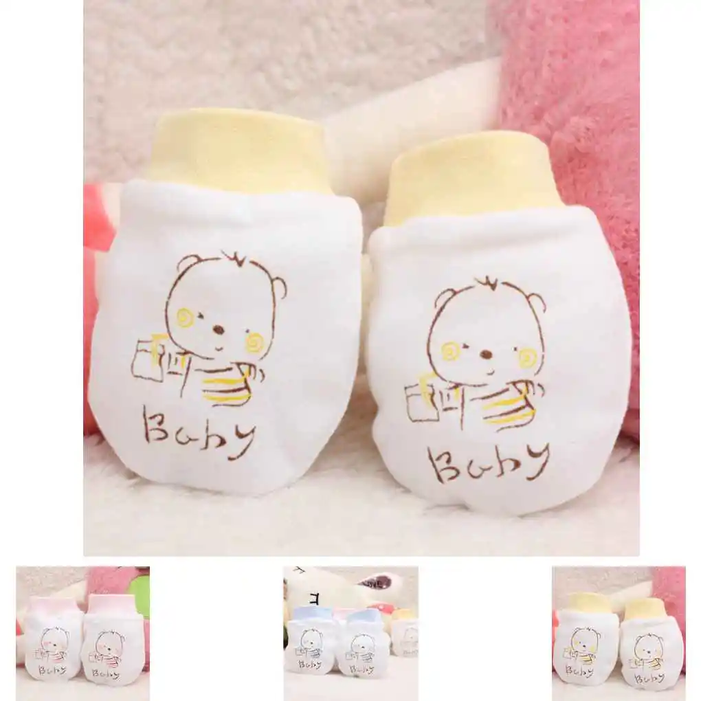 

Baby Newborn Anti Scratch Mittens Breathable Gloves Unisex Warm Cotton Gloves