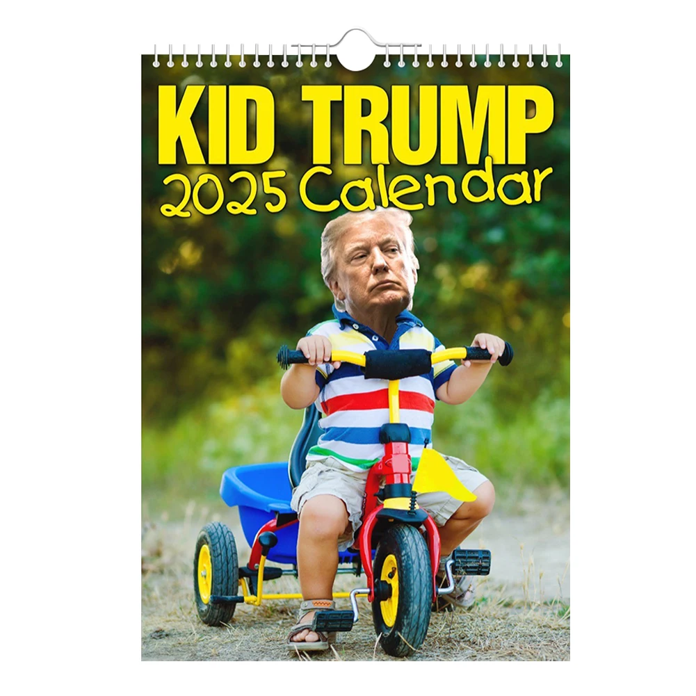 Детский календарь Трампа на 2025 12-месячный настенный подвесной для дома или офиса