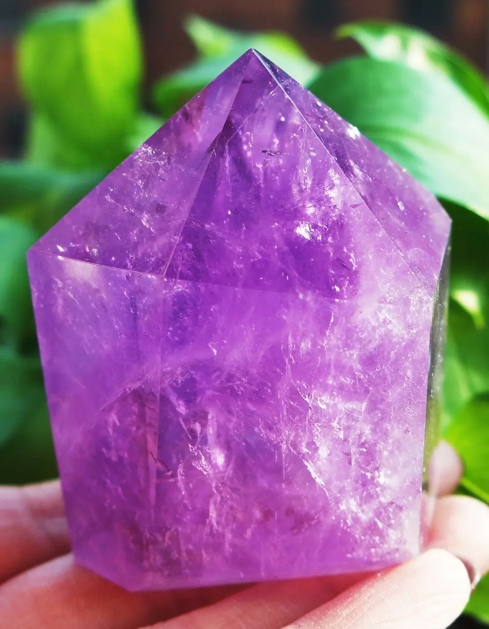 Натуральный Аметист кварц Фиолетовый Кристалл палочка башня обелисцеление