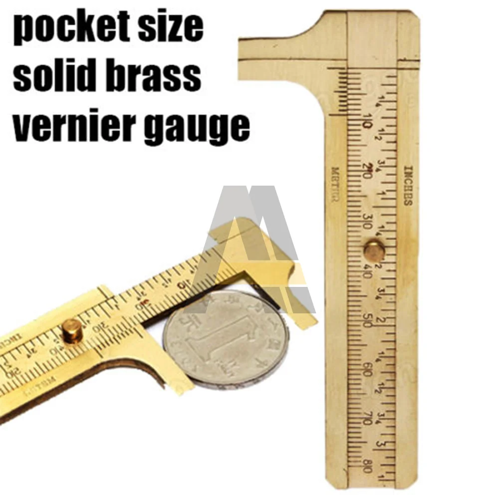 

80mm Copper Double Scale Vernier Calipers Jewelry Sizer Measuring Rulers Measure For Diy Bracelet Necklace Jewelry Making Tools