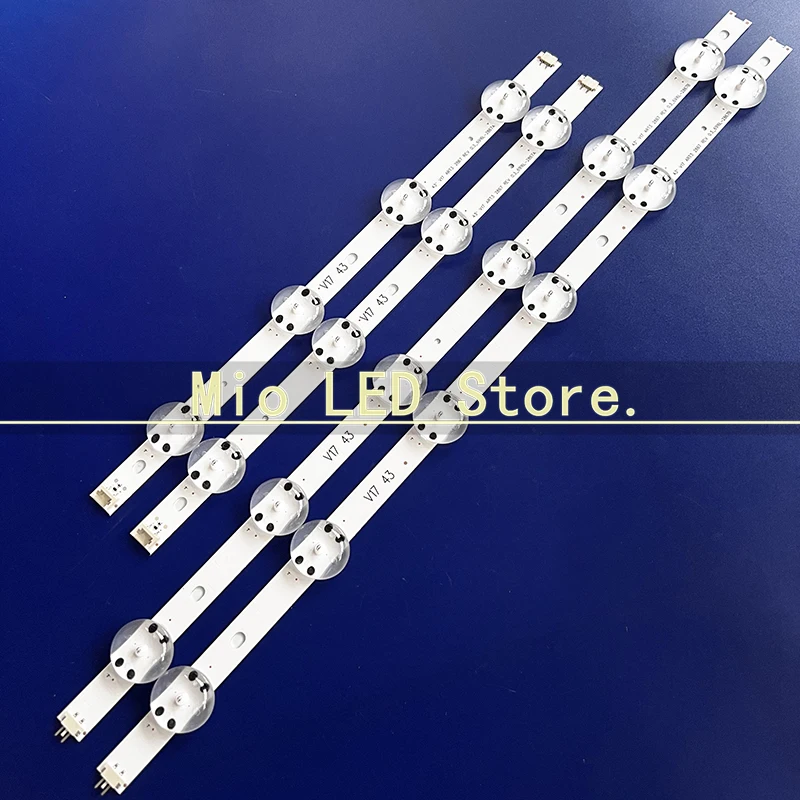 

80Pieces/lot 10 lamp for LG SUNG WEI55V0 E74739 94V-0 43" V17 art3 2867 TV 43LJ614V 43LV340C 43UJ670V 43UJ6565 43UJ6525 100%NEW