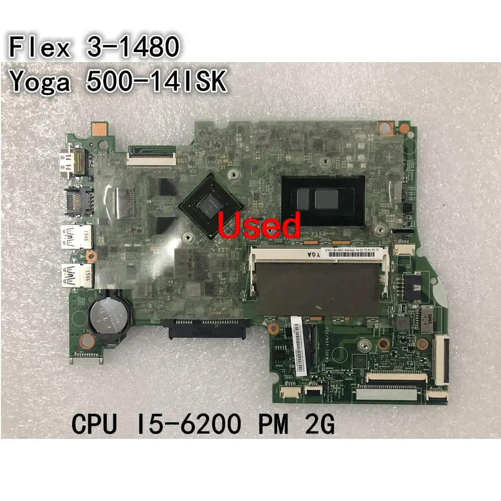 

Используется для Lenovo Flex 3-1480/Ideapad Yoga 500-14ISK материнская плата для ноутбука Материнская Плата ЦП I5-6200 SWG 2G FRU 5B20K36384