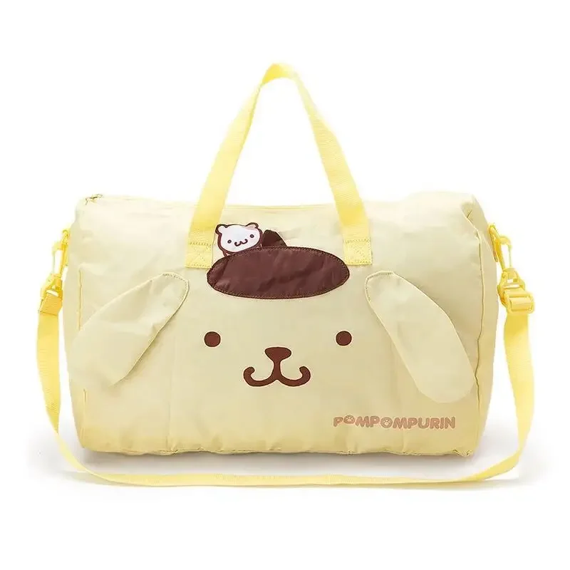 Фото Сумка-чемоданчик Littletwinstars Purins для девочек, My Melody, Cinnamoroll, мультяшная складная сумка через плечо, сумка-тележка с аниме-персонажами №3