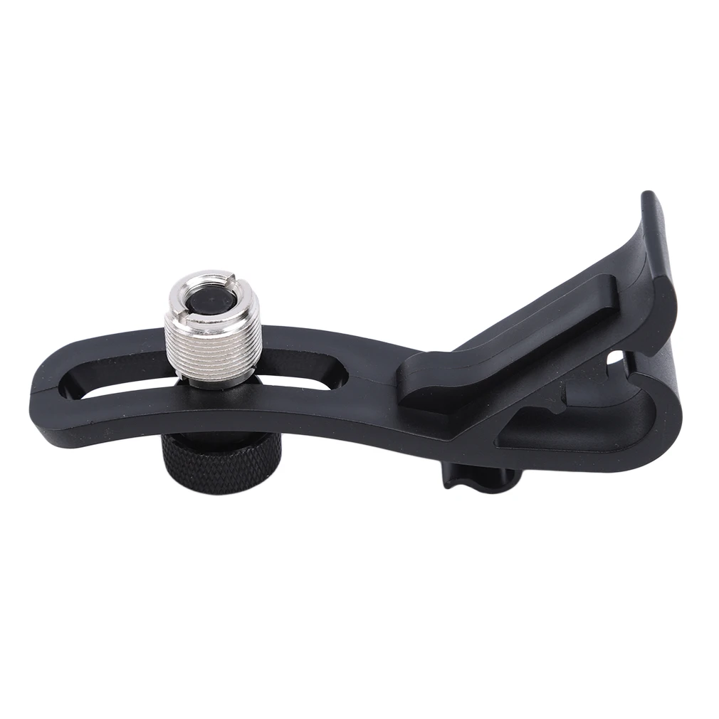 

Drum Microphone Mic Rim Clamp Holder Percussion Clip Black Microphone Clip