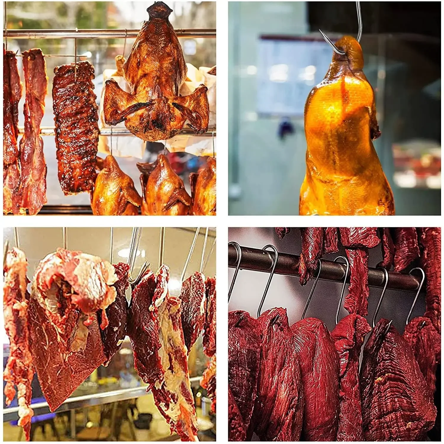 S-крючки из нержавеющей стали с острым наконечником вешалка для одежды мяса