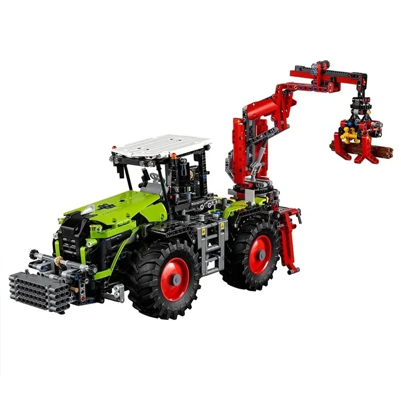 Фото 1976 деталей MOC Техническая инженерия CLAAS XERION 5000 TRAC VC Модель трактора Конструктор Транспортное средство Игрушки Подарки 42054