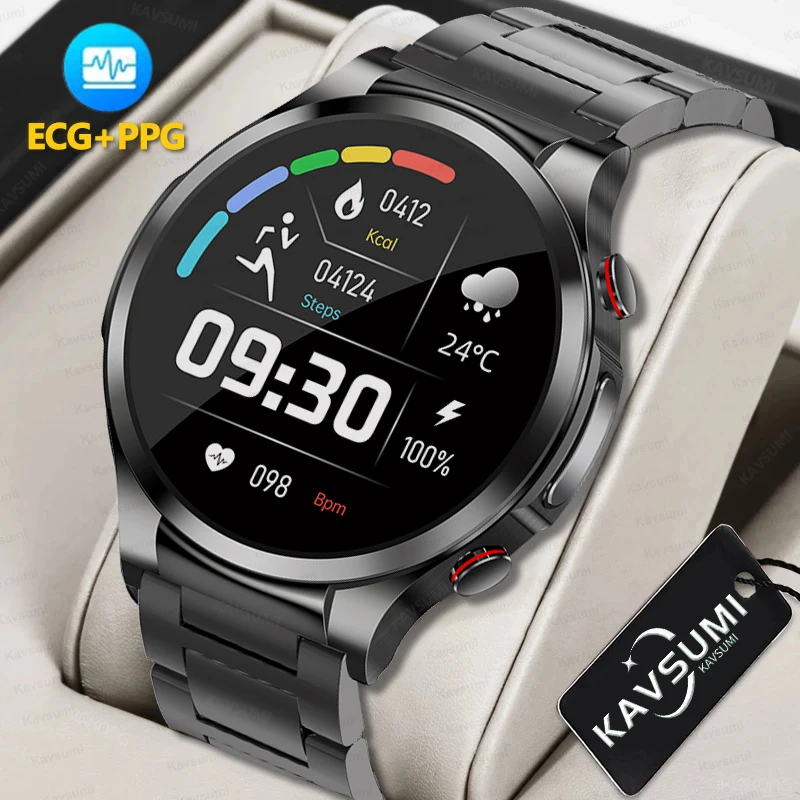 

2023 Smartwatch Blood Sugar ECG+PPG Monitoring Blood Pressure Body Temperature Smart Watch for Men Women Clock Fitness Tracker