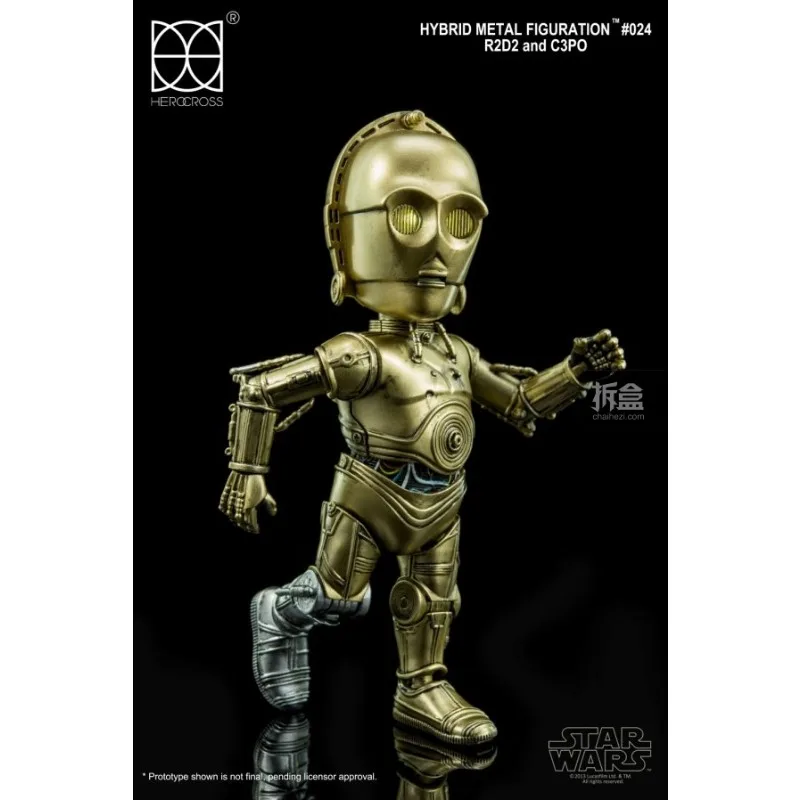 Фото HEROCROSS оригинальный сплав Q версия Star Wars серии R2D2\C3PO\Darth Vader аниме фигурка модель игрушки украшения подарки для мальчиков №5
