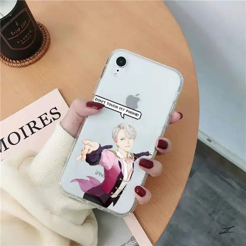 MaiYaCa YURI On ICE чехол для телефона iPhone 11 12 13 mini pro XS MAX 8 7 6 6S Plus X 5S SE 2020 XR прозрачный |