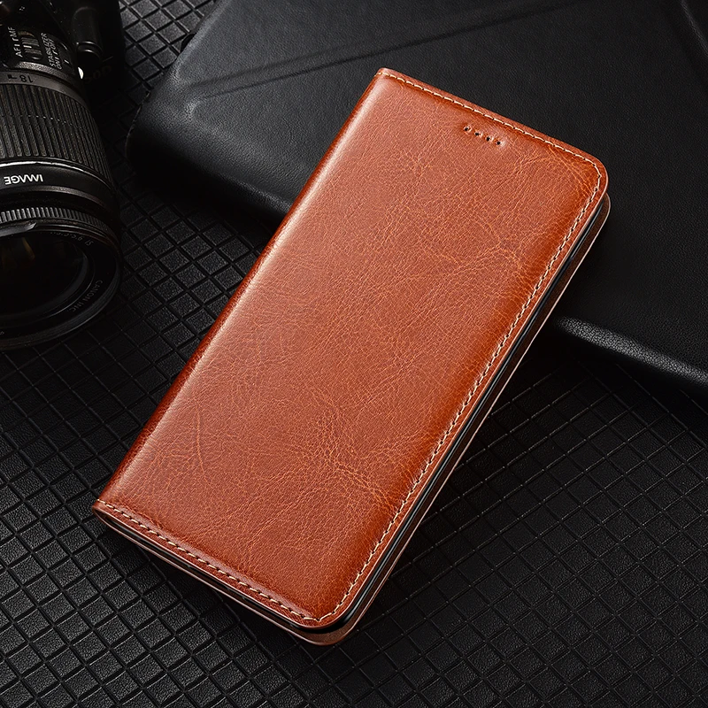 luxury crazy horse genuine leather case for infinix note 7 8 8i 10 11 11i 11s pro nfc cowhide magnetic flip cover phone shell free global shipping