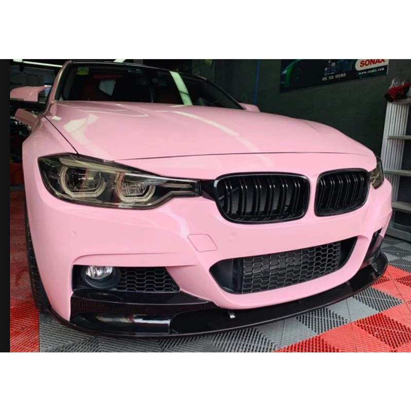 Автомобильный передний спойлер для губ разветвители фартук BMW F30 M Sport 2012-2018 ABS Carbon