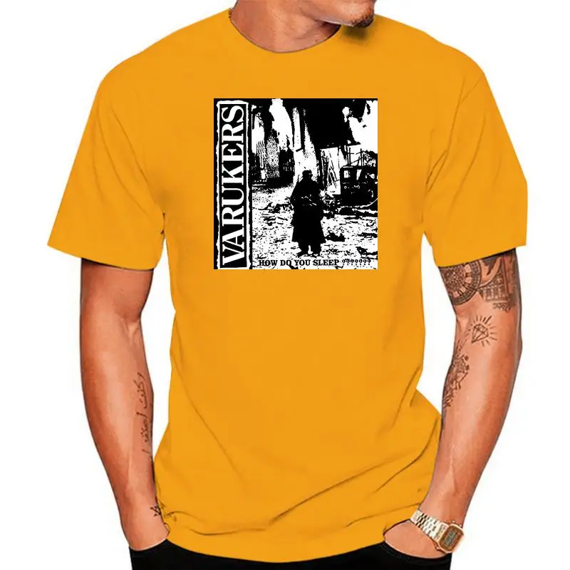 Футболка с обложкой альбома The Varukers How Do You Sleep 2000 — мужская футболка Street Punk D-Beat