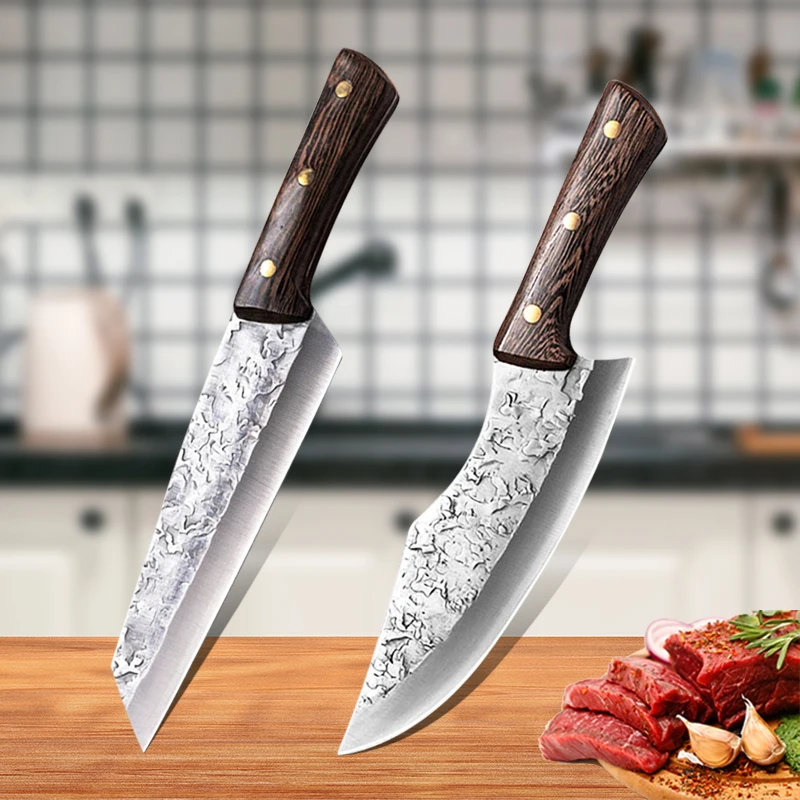 

Forged Kitchen Knife Stainless Steel Chef Knife Kitchen Knife Santoku Meat Cleaver Beef Knife Cooking Knives Utility Knife