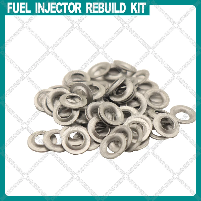 

500pieces 15.3mm OD:8mm Fuel Injector Metal seal Repair Kit Gasket Under Injector For EA888 VW Audi Bosch injector 06 H 906 036