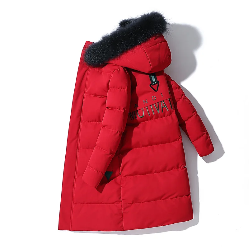 Мужское зимнее пальто с большим меховым воротником повседневное теплое плотное