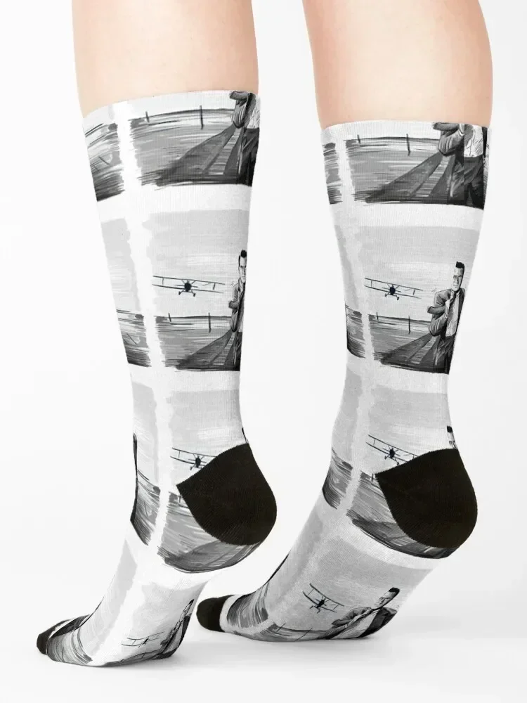 North by Northwest Alfred Hitchcock носки спортивные мужские женские