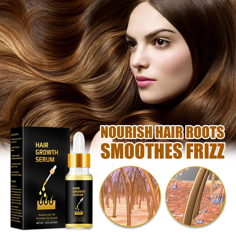 

20ml Ginseng Walnut Oil for All Hair Types Hair Growth Serum Scalp Deep Repair Oil Anti Hair Loss Hair Treatment Oils