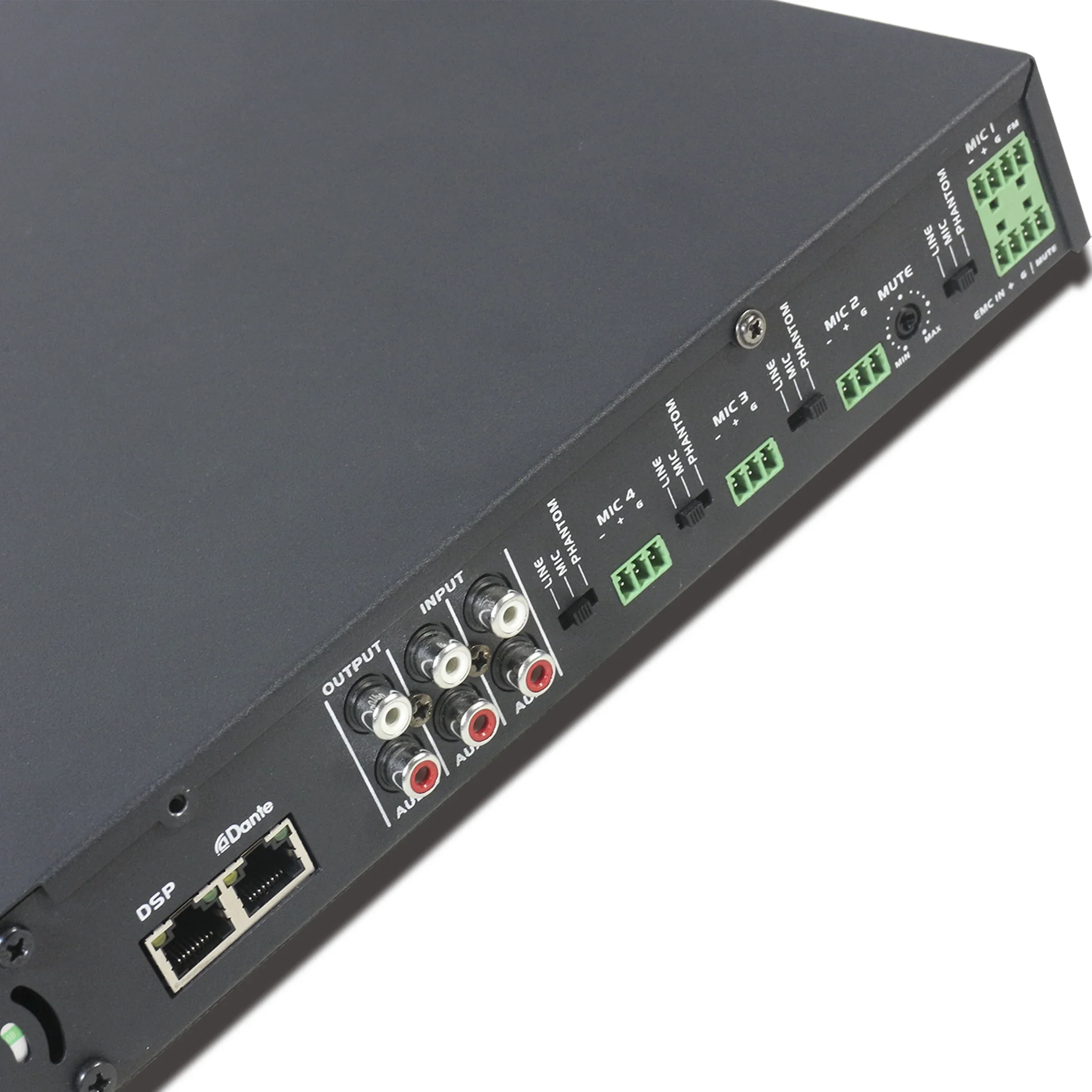 240 Вт класс D 6-входной SD/USB/микрофонный вход PA Bluetooth DSP Сетевой микшерный усилитель