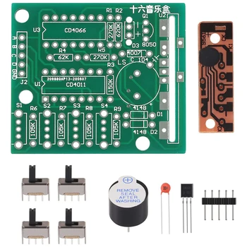 DIY Electronic 16 Music Sound Box DIY Kit Module Soldering Practice Learning Kits for Arduino 2