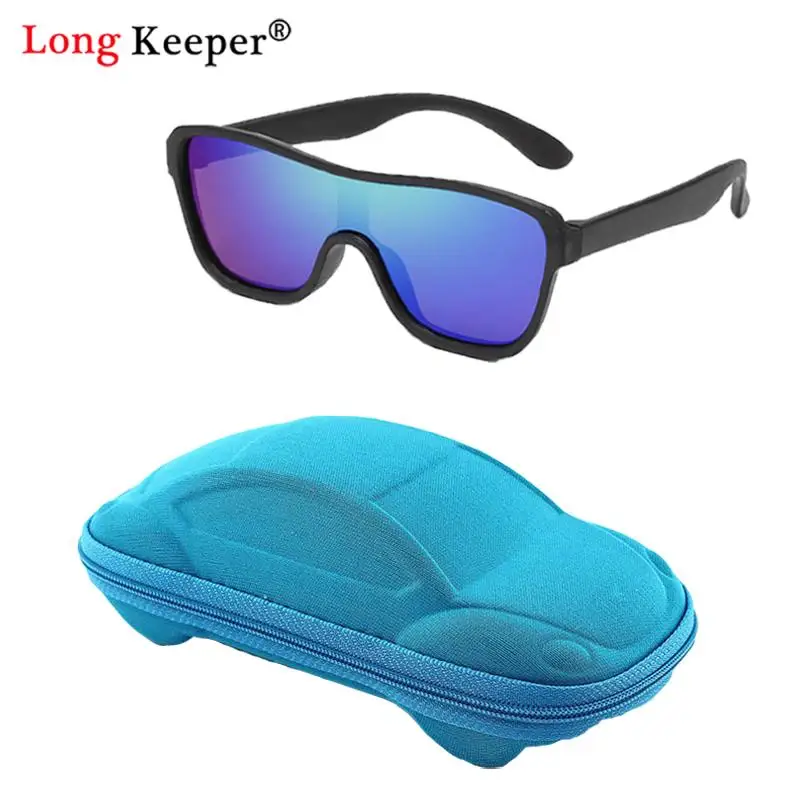 

Round Polarized Kids Sunglasses Tr90 Girl Sun Glasses Silicone Flexible Glasses case Children Boy Eyewear Shades Uv Gafas De Sol