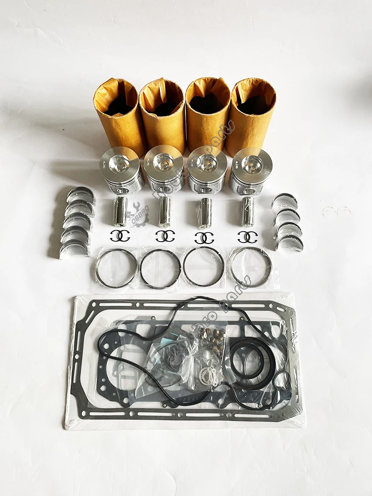 

4D88E-3H 4D88E-3F Overhaul Rebuild Kit Valve Liner Full Gasket Set Piston Ring Bearing For Komatsu Excavator PC40MR-3 PC58UU-5