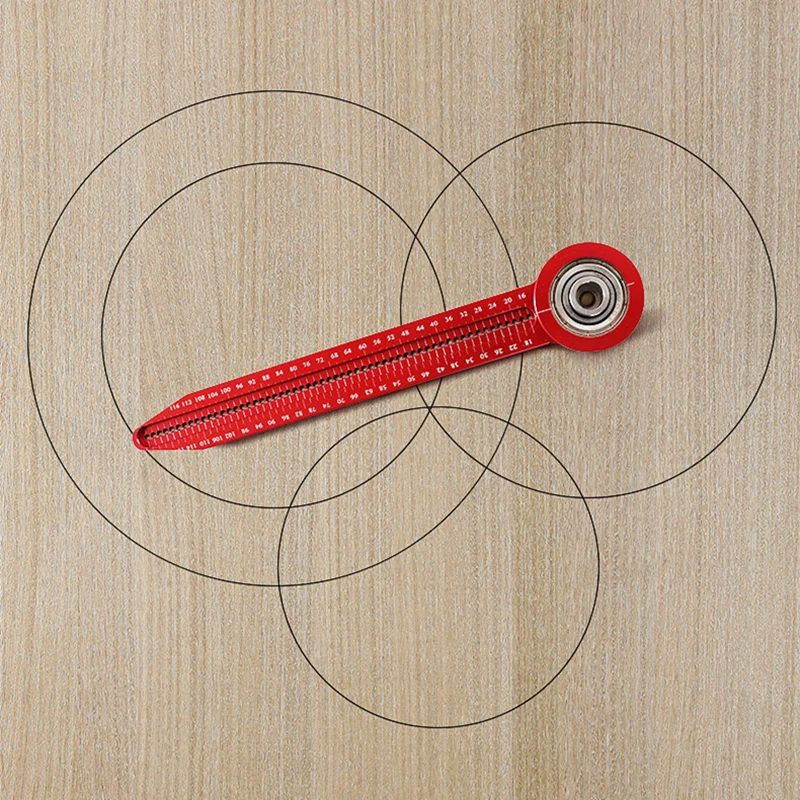 

Mini Portable Woodworking Drawing Painting Gauge Aluminum Alloy Woodworking Decoration Drawing Compass Adjust Measurement Ruler