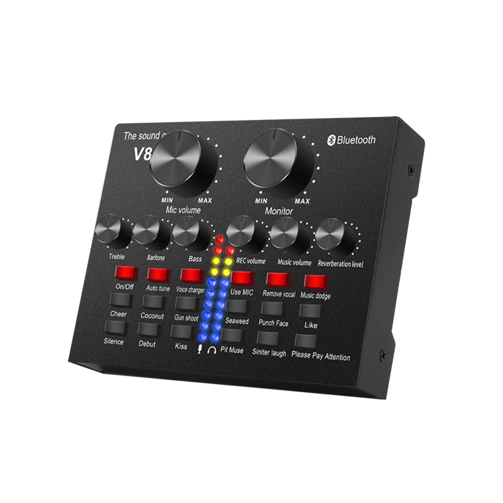 

Live Sound Card Home Party Multiple Effects Noise Reduction Voice Changer Universal Removal Vocal Computer Phone Mixer Board
