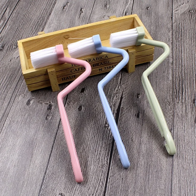 

Portable Curved Toilet Cleaning Brush Bathroom Cleaning Accessories Toilet Brush Corner Brush Bending Handle Scrubber 1pc