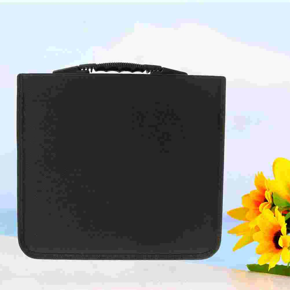 

320 Discs Portable CD DVD Wallet Holder Bag Case Album Organizer Media Storage Box(Black)