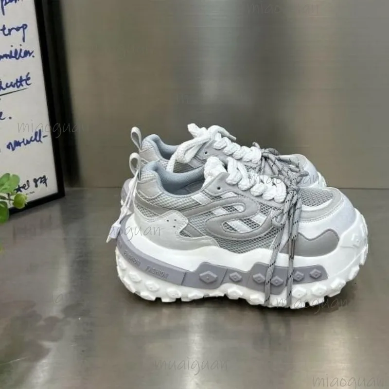 Женские массивные кроссовки на платформе в стиле Dad Sneakers, дышащие, сетчатые, на шнуровке, с толстой подошвой, для уличной моды, повседневные, спортивные, Zapatillas De Mujer (art.: 3920db6ab12be) - 3920db6ab12be