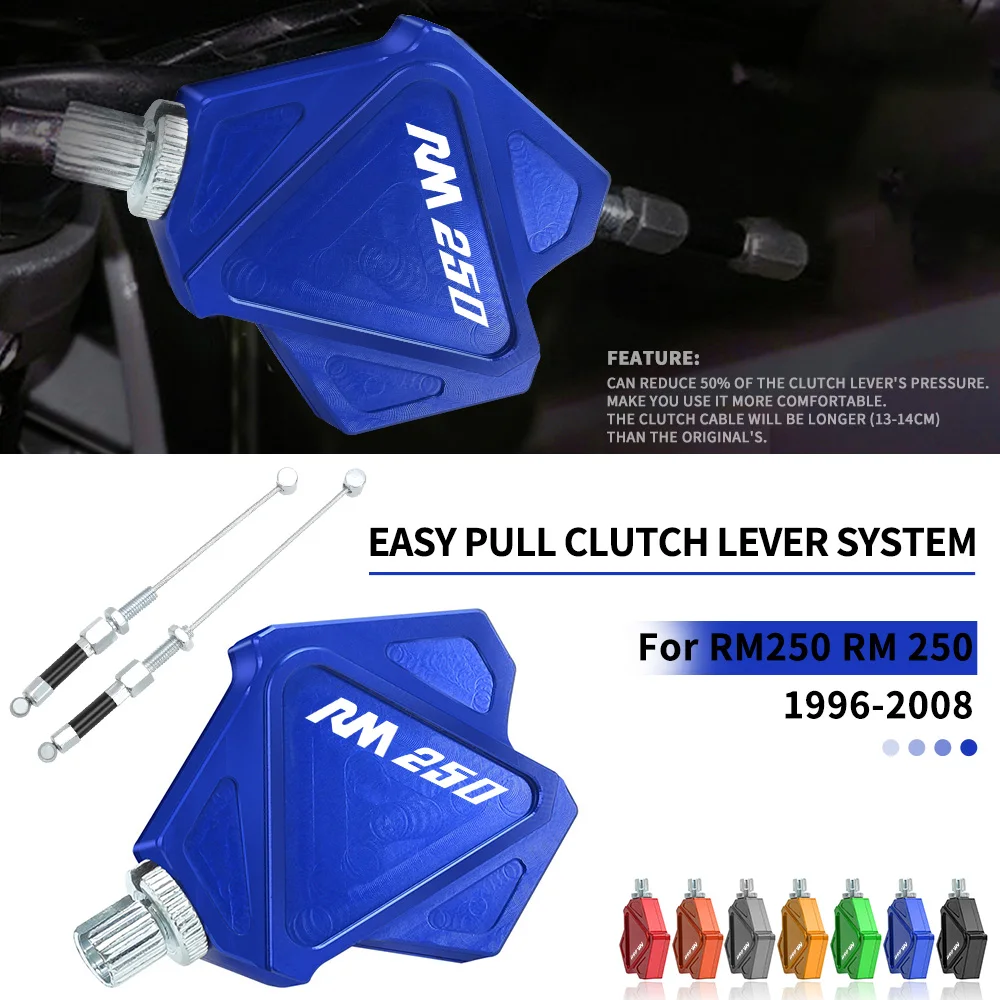 

Motorcycle For SUZIKI RM250 RM 250 1996 1997 1998 1999 2000 2001 2002 2003 2004 2005 2006-2008 Easy Pull Clutch Lever System