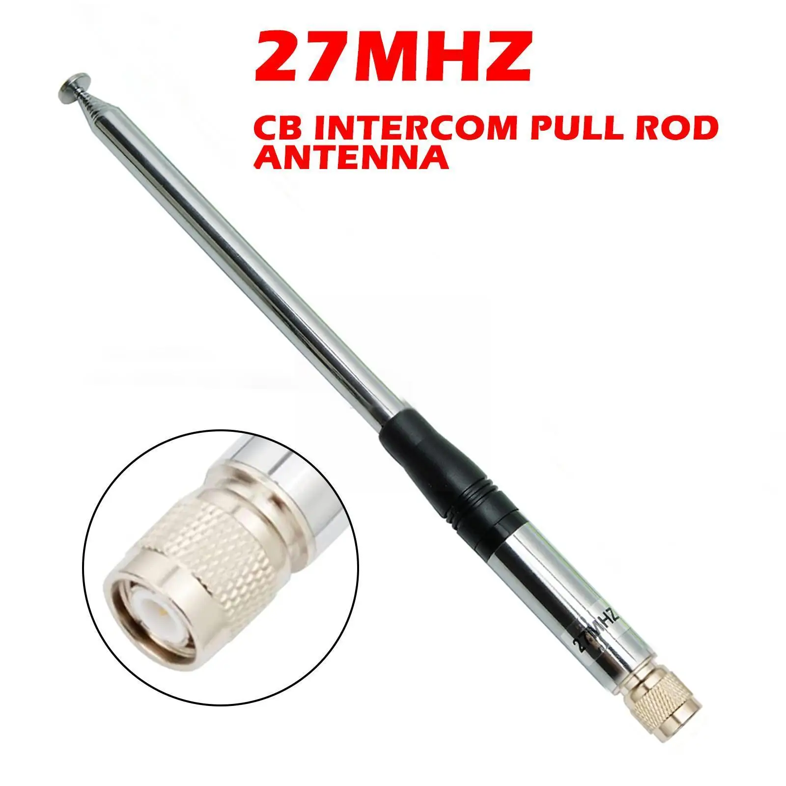 

CB 27MHz TNC Antenna Connector 9 Inch to 51 Inch Telescopic Radio Antenna Antenna Flexible cb Handheld Radio Aerial 27MHz c J9J1
