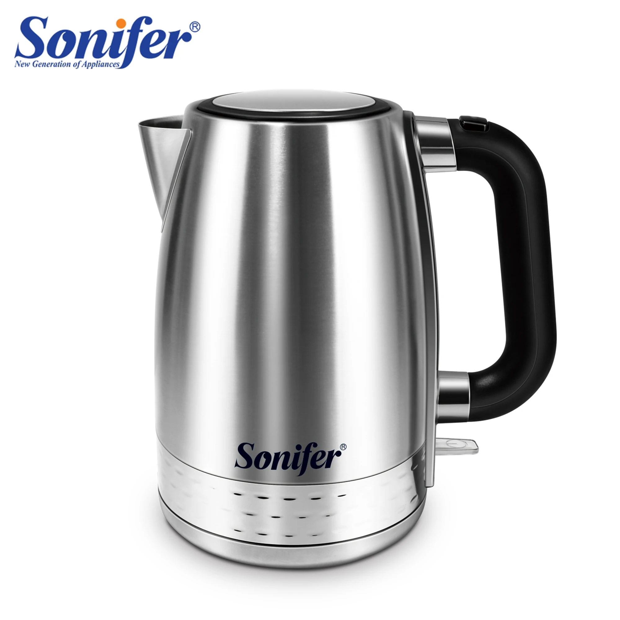 

1.7L Electric Kettle Stainless Steel 2200W Household Kitchen Automatically Turns Off Fast Heating Boiling Teapot Pot Sonifer