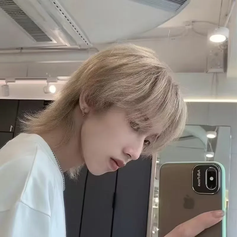 Синтетический Парик Для Косплея Мужские Прямые Волосы Средней Длины Дышащая