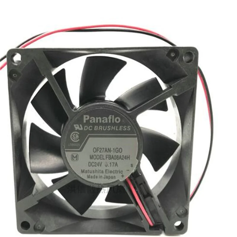 Оригинальный 2-проводной охлаждающий вентилятор Panaflo FBA08A24H 80*80*25 24 В 0 17 А |