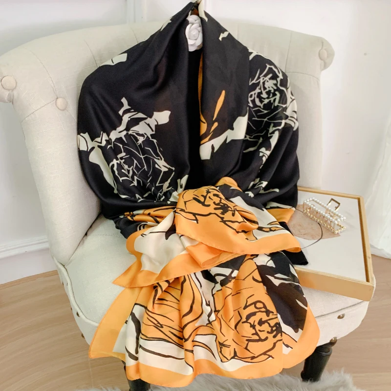 Роскошный Пляжный платок с защитой от солнца Модные шали принтом 180x90 см