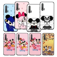 mickey mouse love for huawei nova 9 8i 8 7 6 se 7i 5t 5i 3i 3e 3 2i pro black silicone soft phone shell case capa