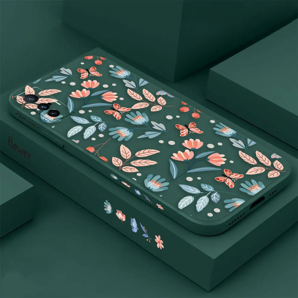 

Romantic Garden Flower Phone Case For VIVO X90 X80 X70 X60 X50 X30 X27 X23 X21S X21I X70T X60T X51 X21IA PRO PLUS 4G 5G Cover