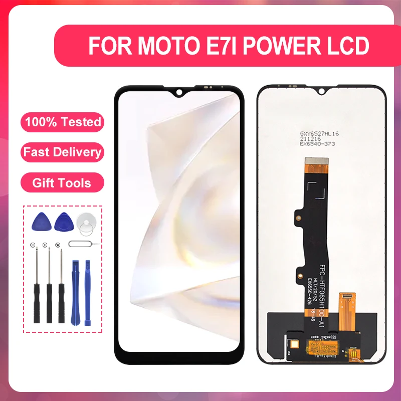 

6,51 дюймовый дисплей для Motorola Moto E7I Power ЖК сенсорный экран дигитайзер в сборе Замена с рамкой Бесплатная доставка