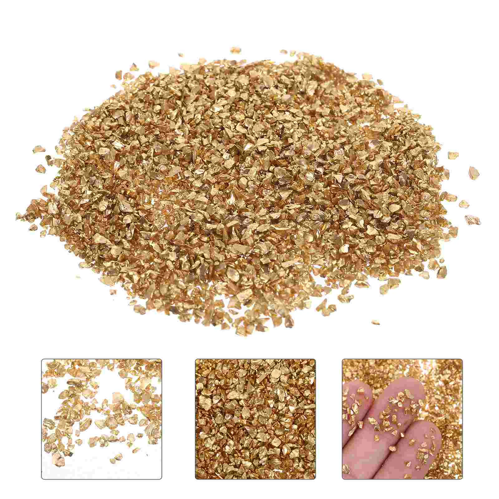 

Glass Chip DIY Fillers Bottle Manicure Charms Shiny Nail Stickers Gemstones Nails